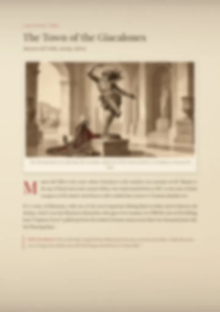 A blurred page from the PDF on the Giacalone surname