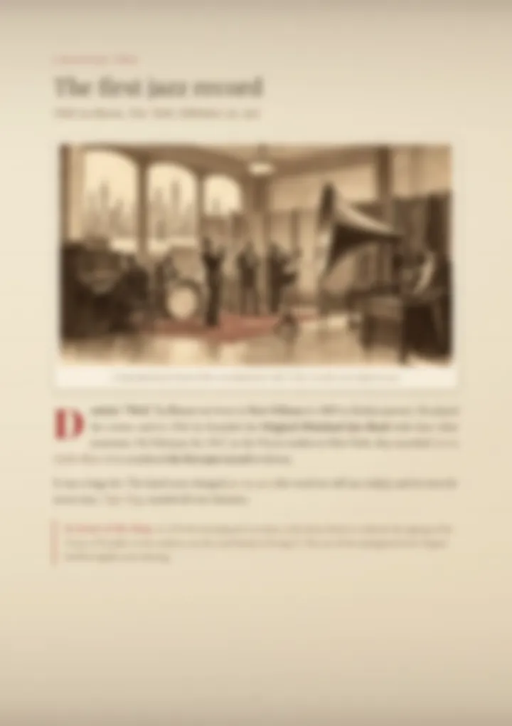 A blurred page from the PDF on the La Rocca surname