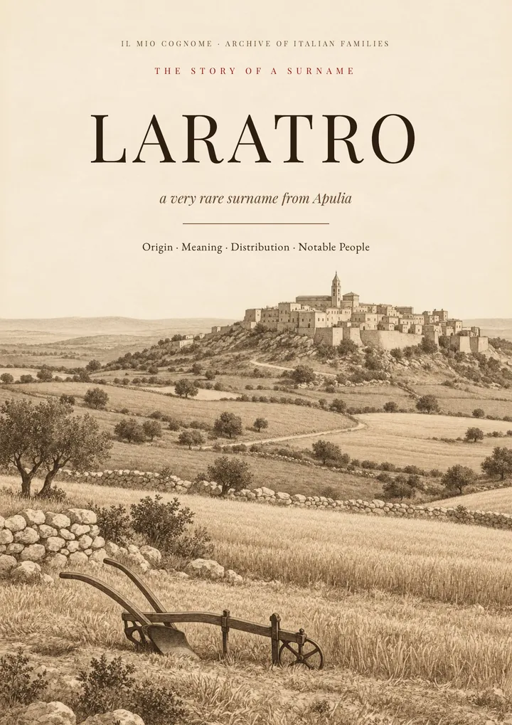 Cover of the PDF on the Laratro surname