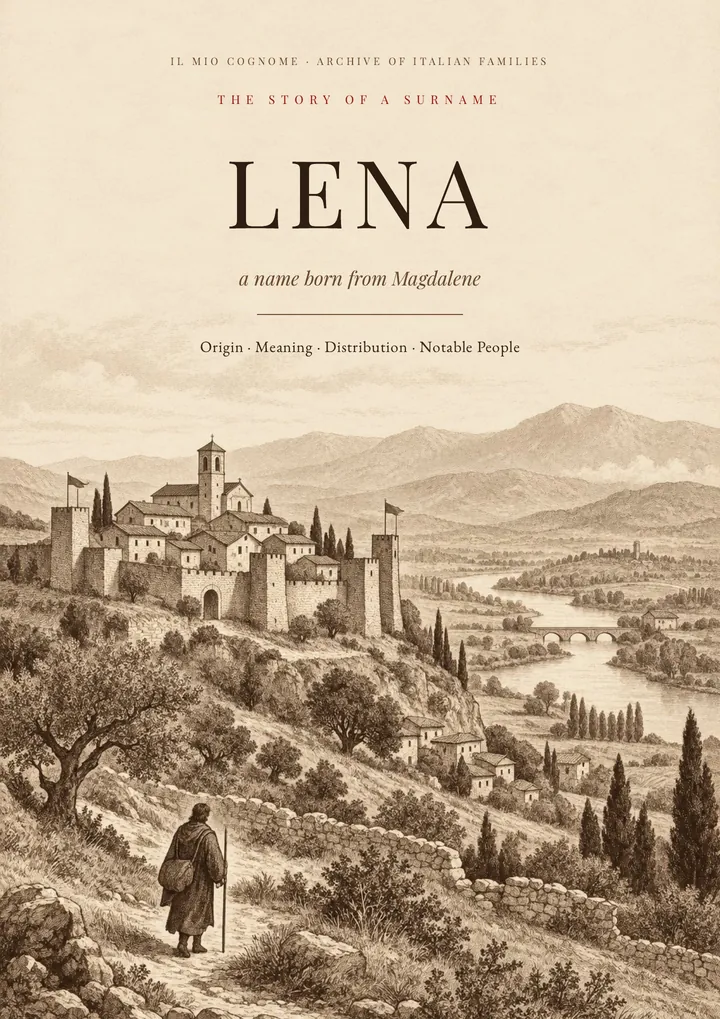 Cover of the PDF The Story of the Lena Surname