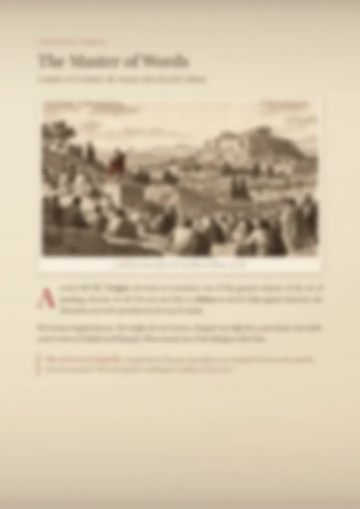 A blurred page from the PDF on the Lentini surname
