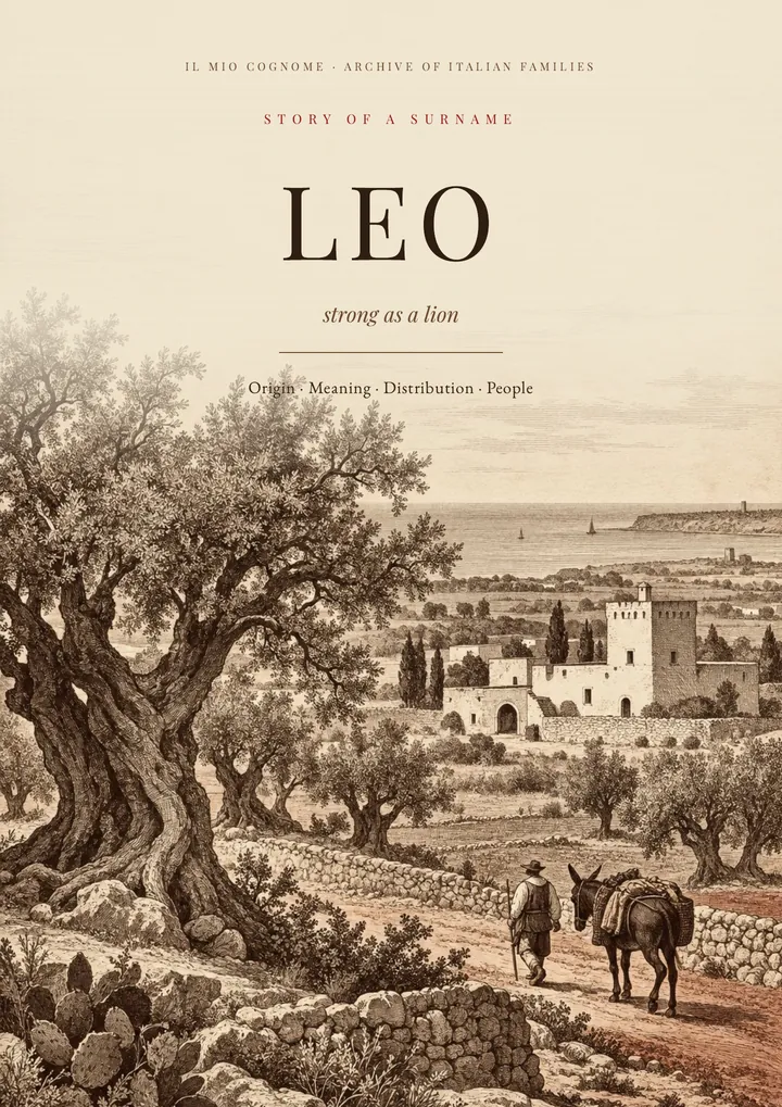 Cover of the PDF on the Leo surname