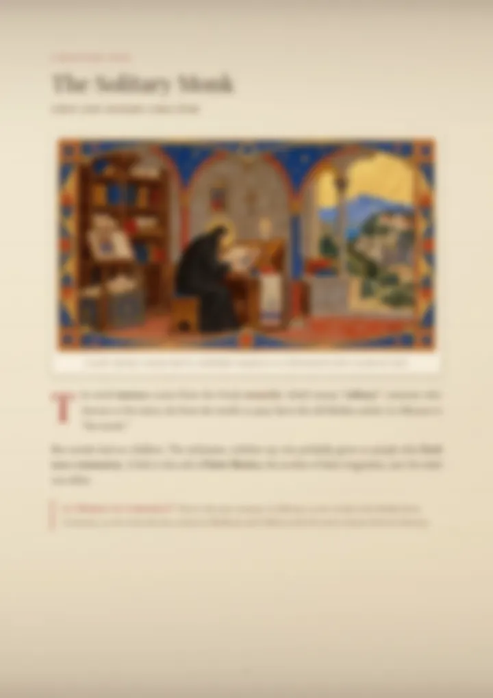 A blurred page from the PDF on the Lo Monaco surname