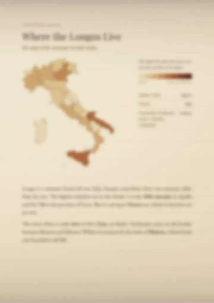 A blurred page from the PDF on the Longo surname