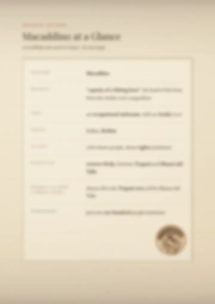 A blurred page from the PDF on the Macaddino surname