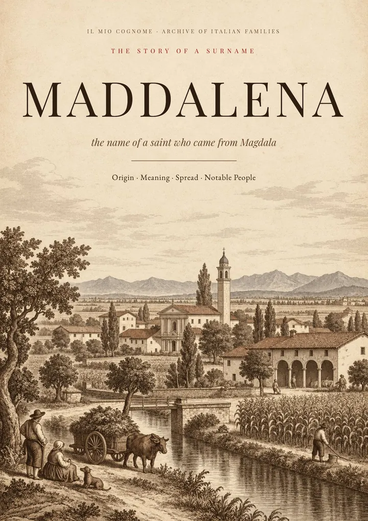 Cover of the PDF on the Maddalena surname