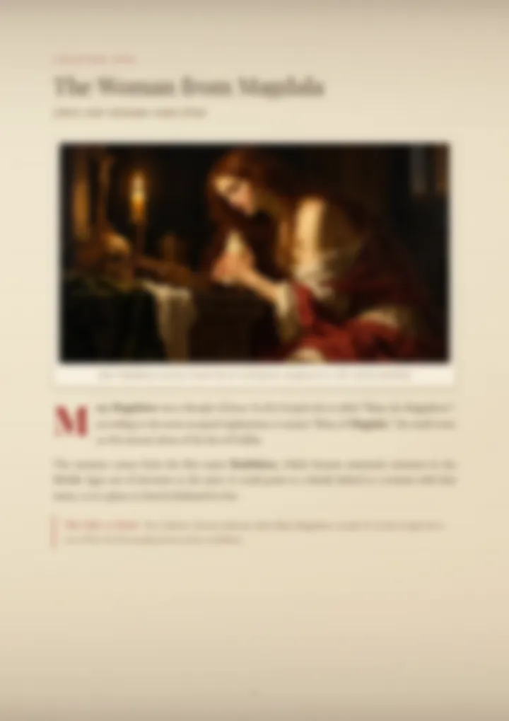A blurred page from the PDF on the Maddalena surname