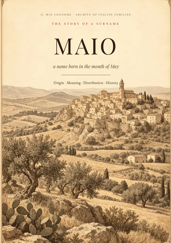 Cover of the PDF The Story of the Maio Surname