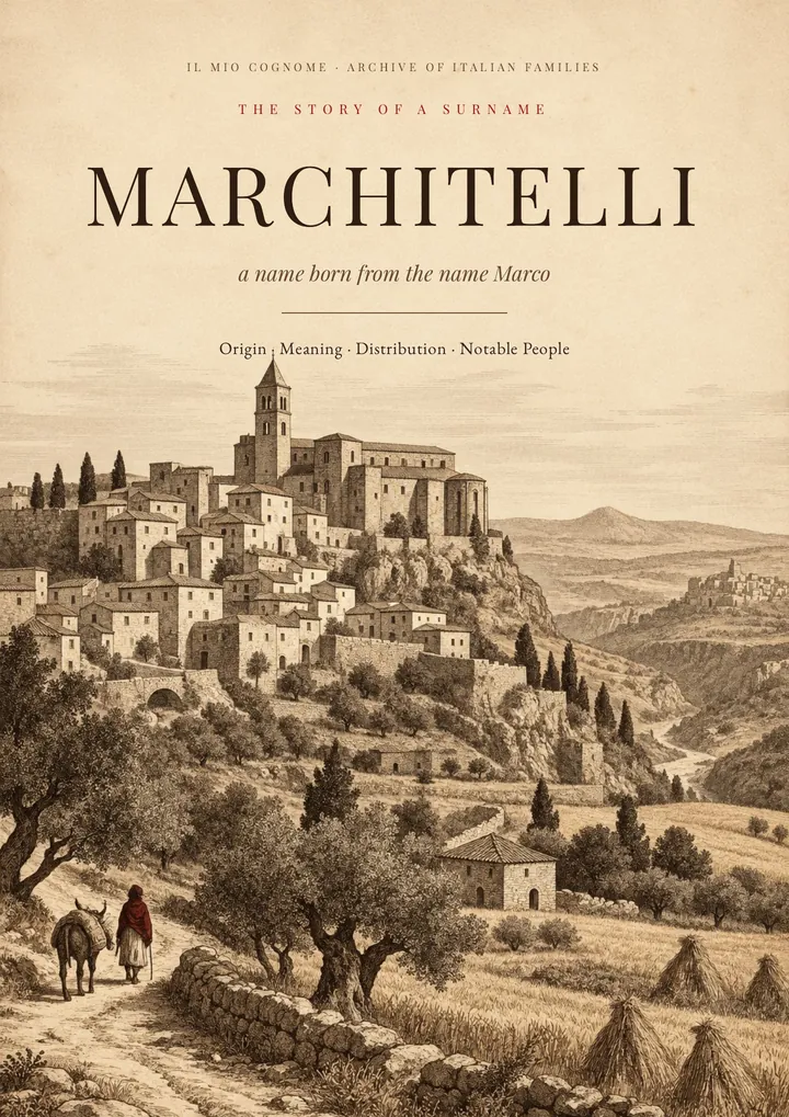 Cover of the PDF The Story of the Marchitelli Surname