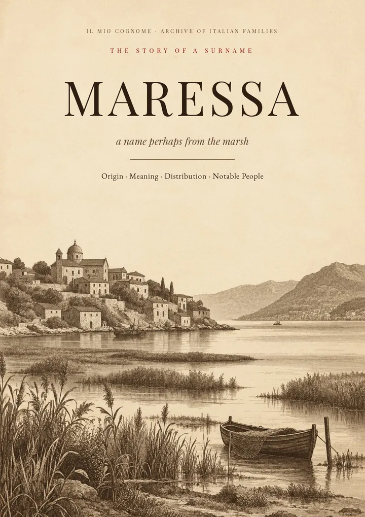 Cover of the PDF The Story of the Maressa Surname