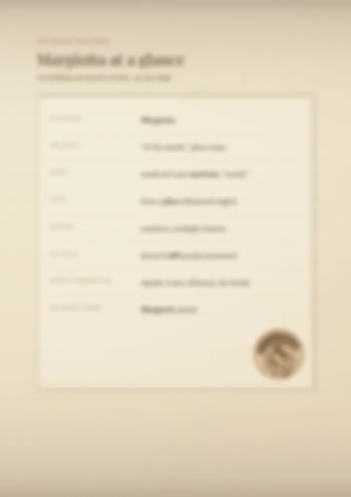 A blurred page from the PDF on the Margiotta surname