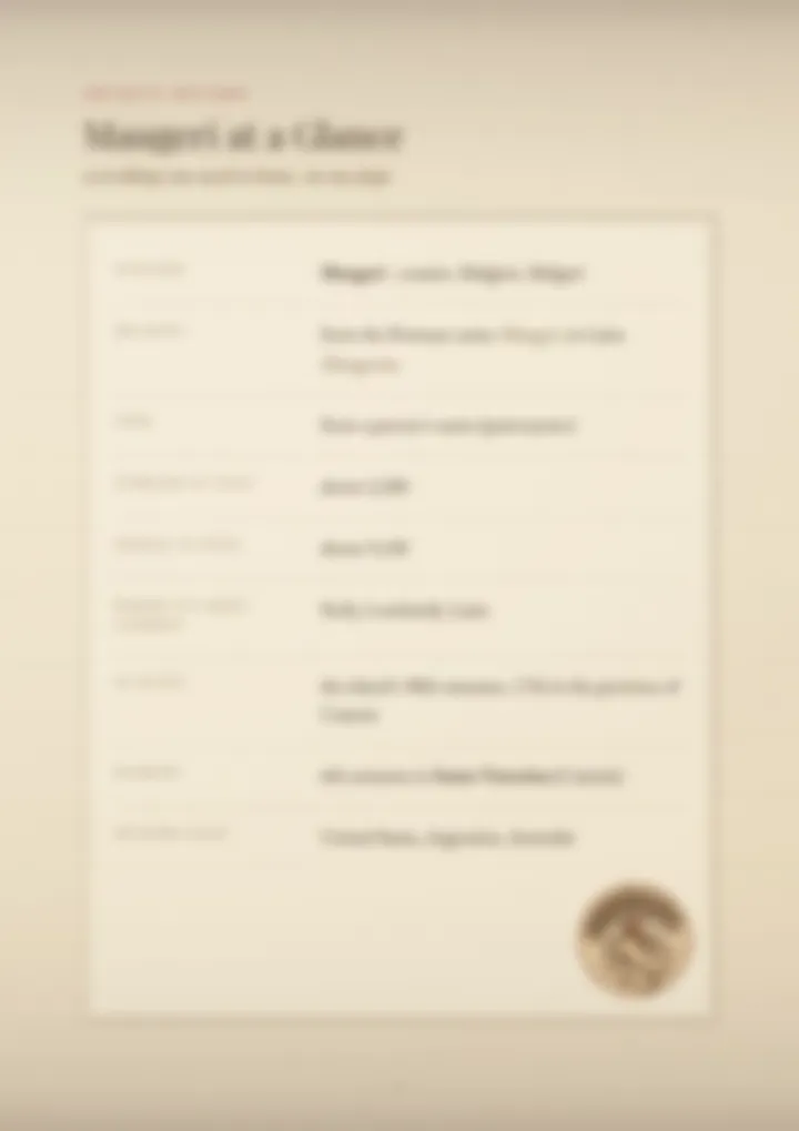 A blurred page from the PDF on the Maugeri surname