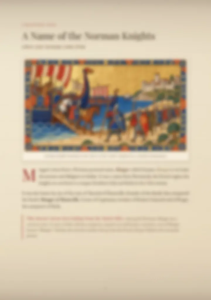 A blurred page from the PDF on the Maugeri surname