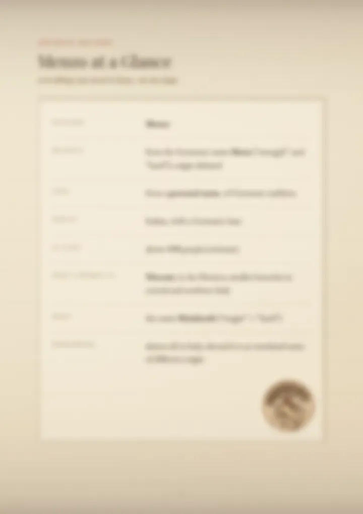 A blurred page from the PDF on the Menzo surname