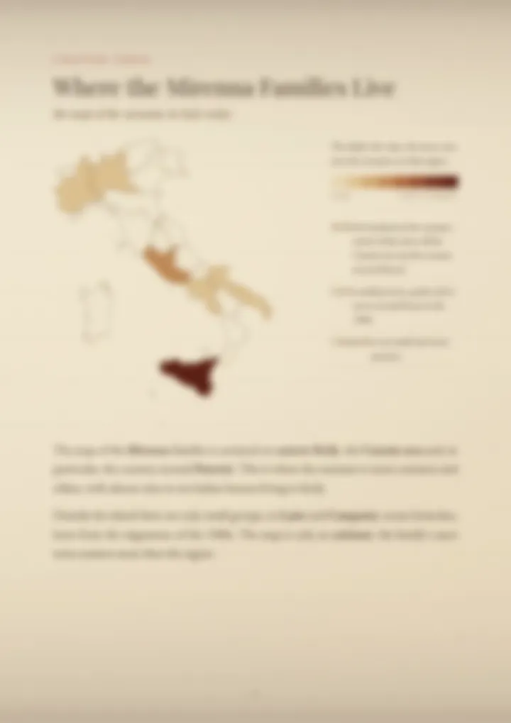 A blurred page from the PDF on the Mirenna surname