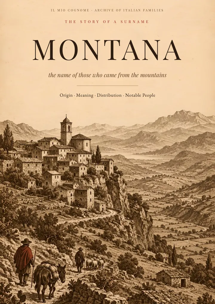 Cover of the PDF on the Montana surname