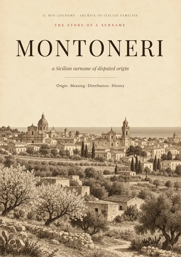 Cover of the PDF The Story of the Montoneri Surname
