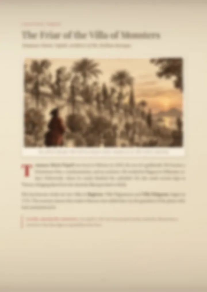 A blurred page from the PDF on the Napoli surname