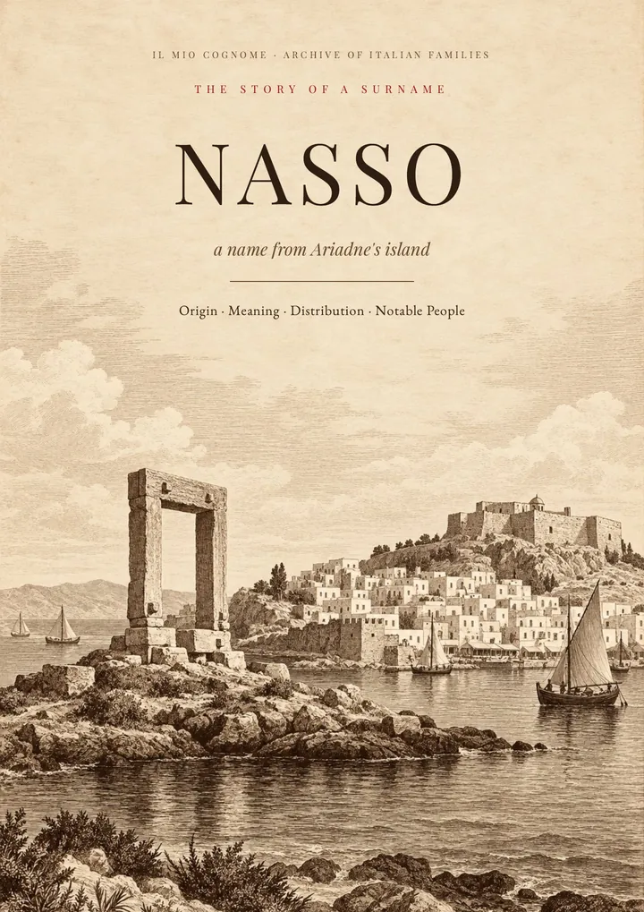 Cover of the PDF on the Nasso surname