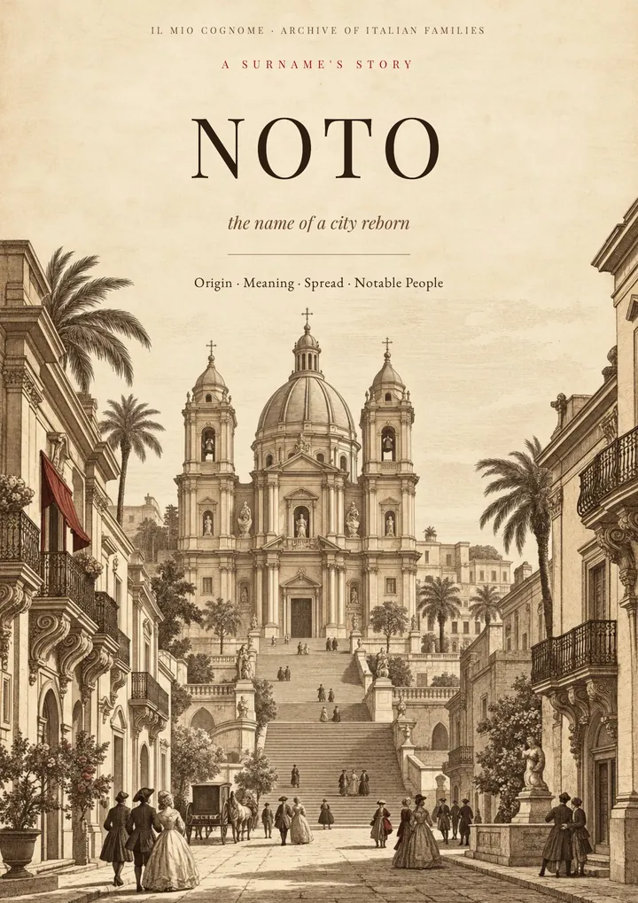 Cover of the PDF on the Noto surname