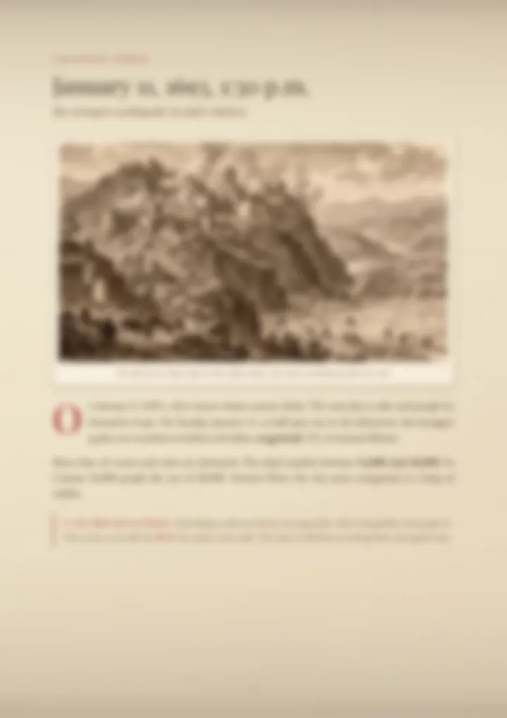 A blurred page from the PDF on the Noto surname
