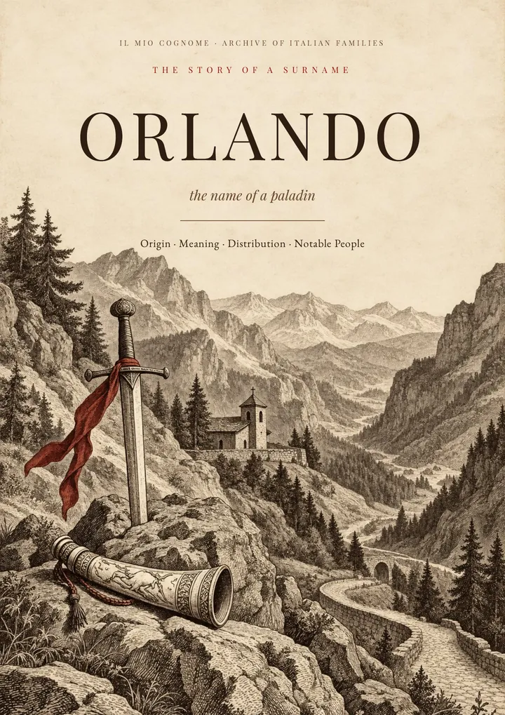 Cover of the PDF on the Orlando surname