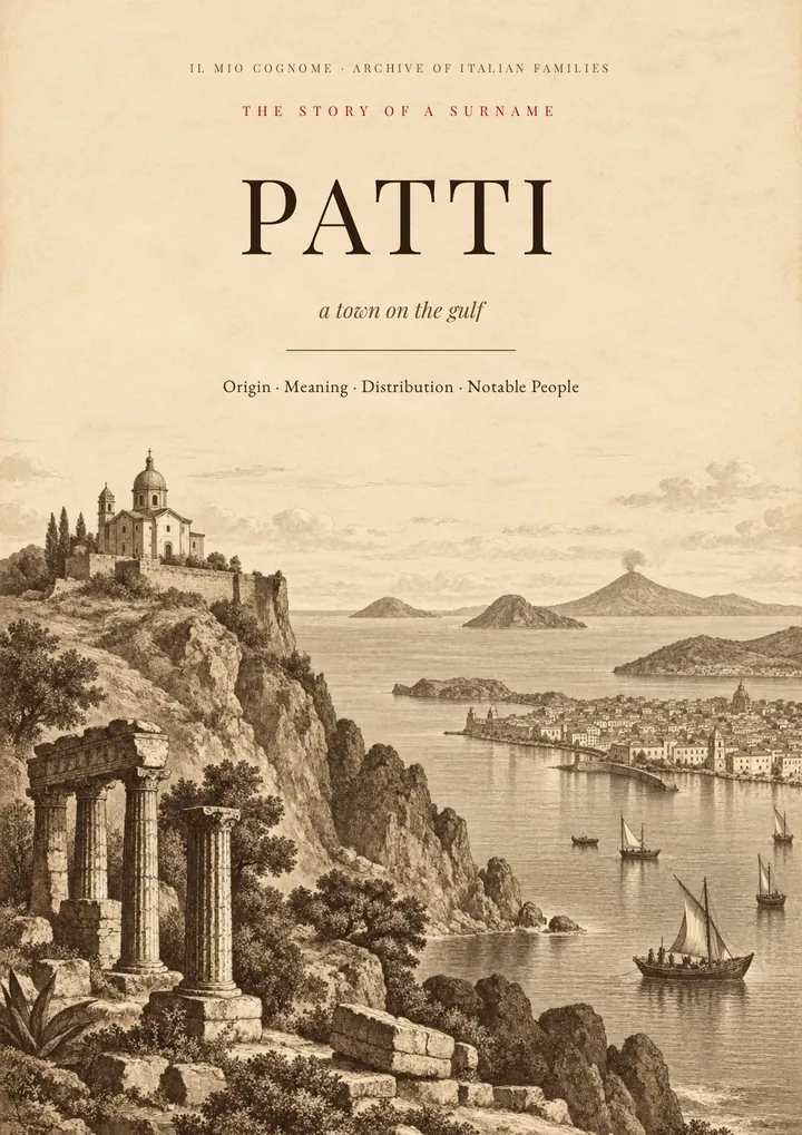 Cover of the PDF on the Patti surname