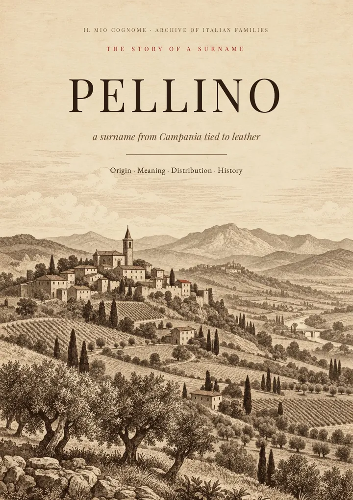 Cover of the PDF The Story of the Pellino Surname