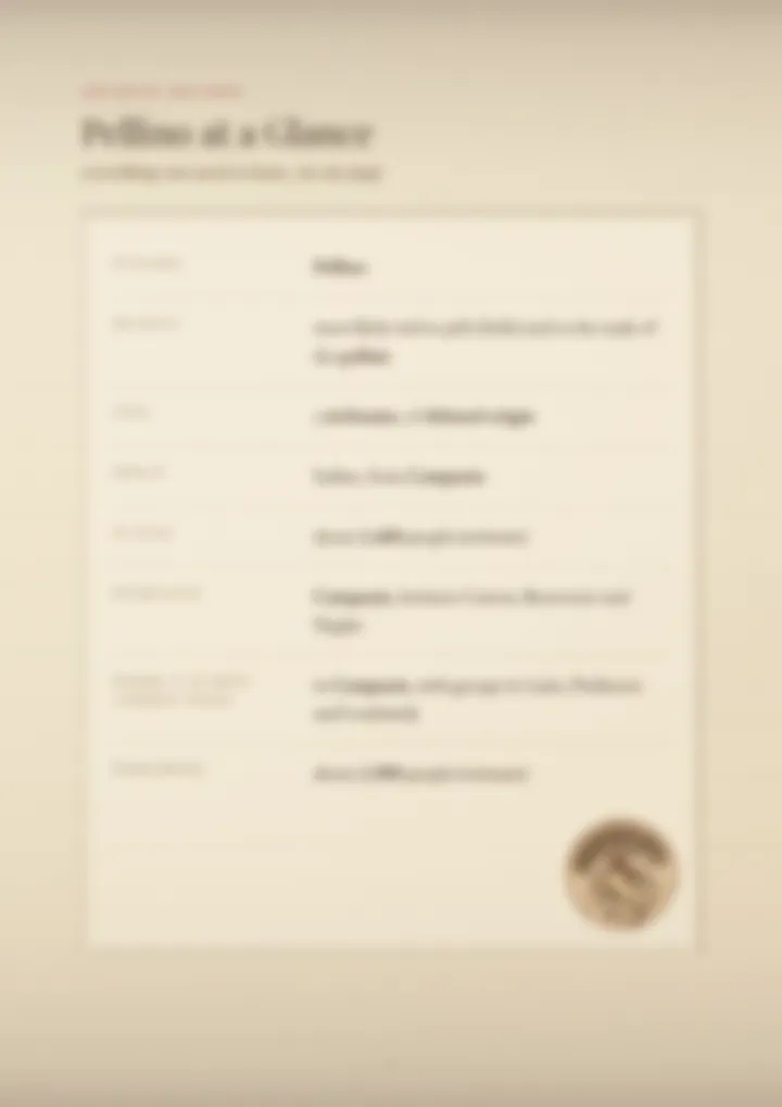 A blurred page from the PDF on the Pellino surname