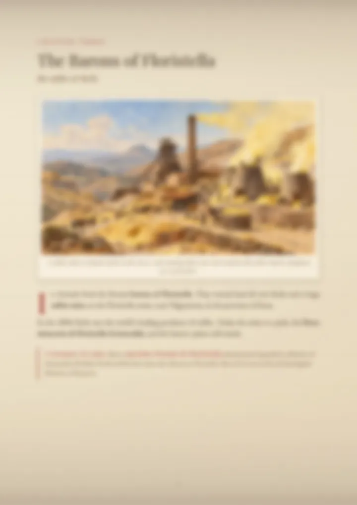 A blurred page from the PDF on the Pennisi surname
