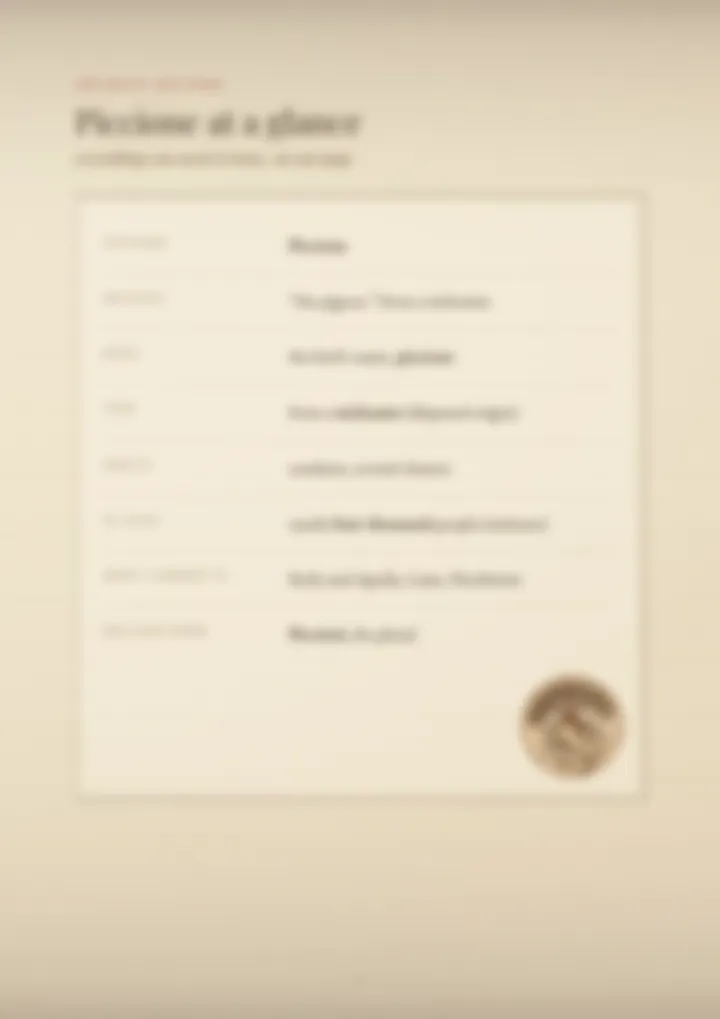 A blurred page from the PDF on the Piccione surname