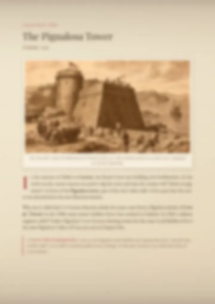 A blurred page from the PDF on the Pignalosa surname