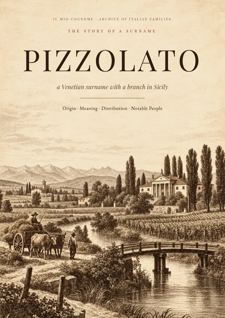 Cover of the PDF on the Pizzolato surname