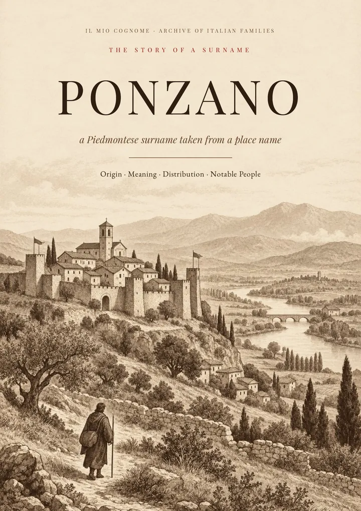 Cover of the PDF The Story of the Ponzano Surname