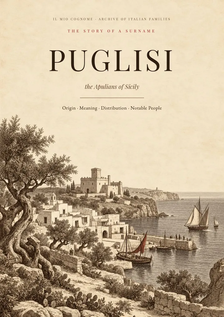 Cover of the PDF on the Puglisi surname