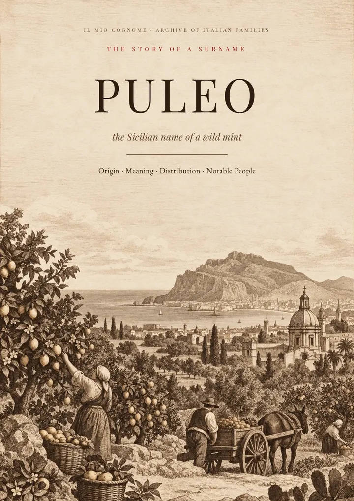 Cover of the PDF on the Puleo surname