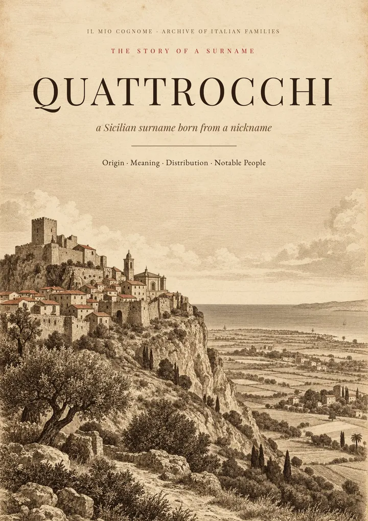 Cover of the PDF on the Quattrocchi surname