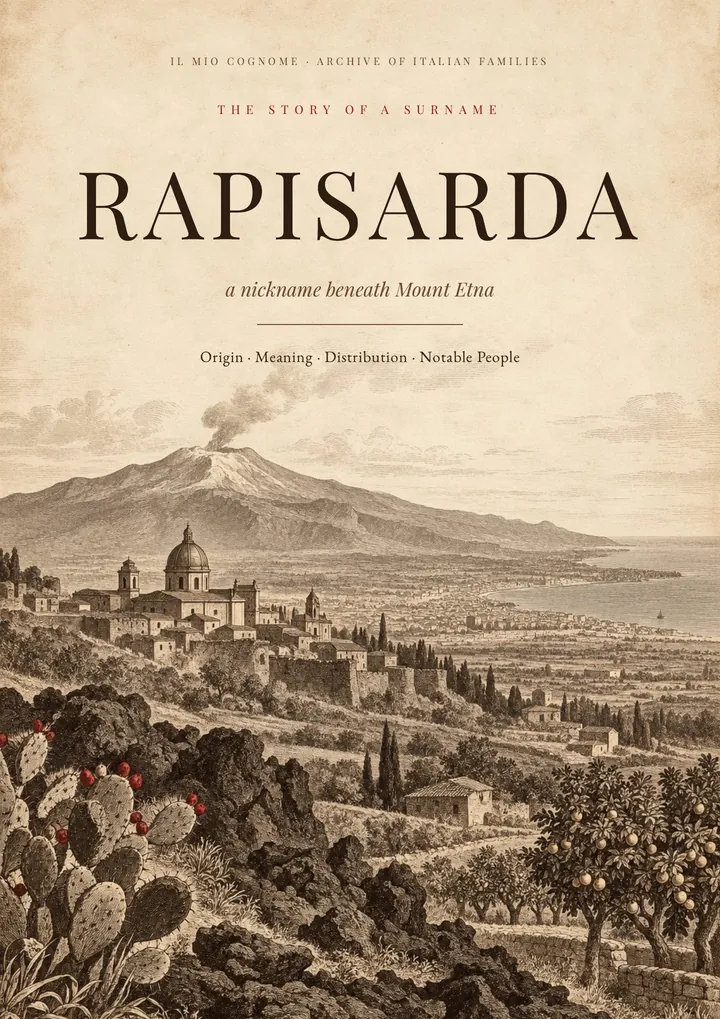 Cover of the PDF on the Rapisarda surname