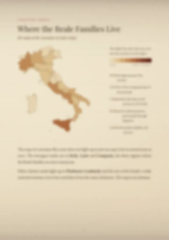 A blurred page from the PDF on the Reale surname