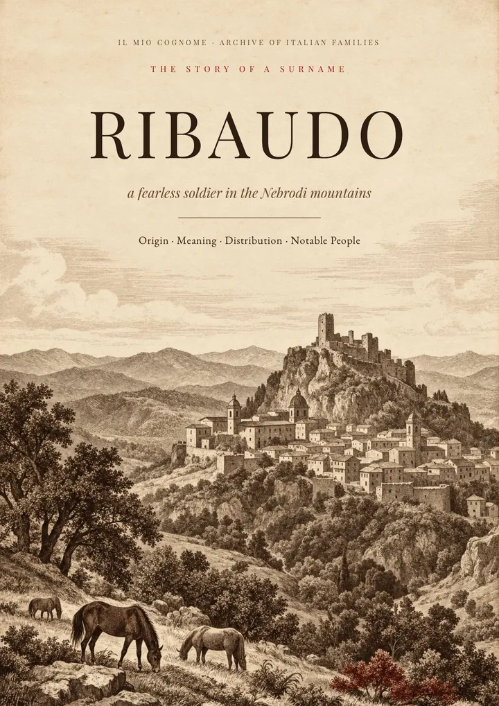 Cover of the PDF on the Ribaudo surname