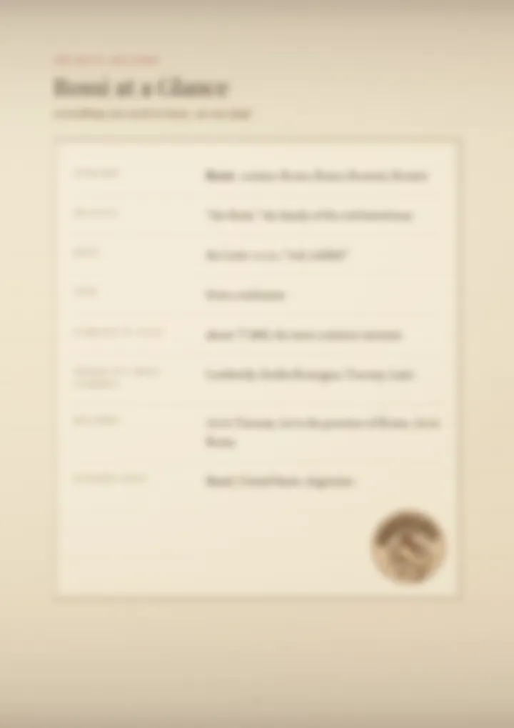 A blurred page from the PDF on the Rossi surname