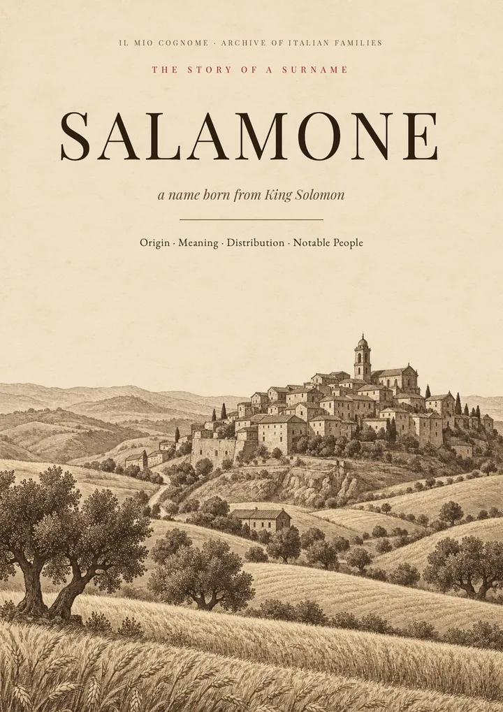 Cover of the PDF The Story of the Salamone Surname