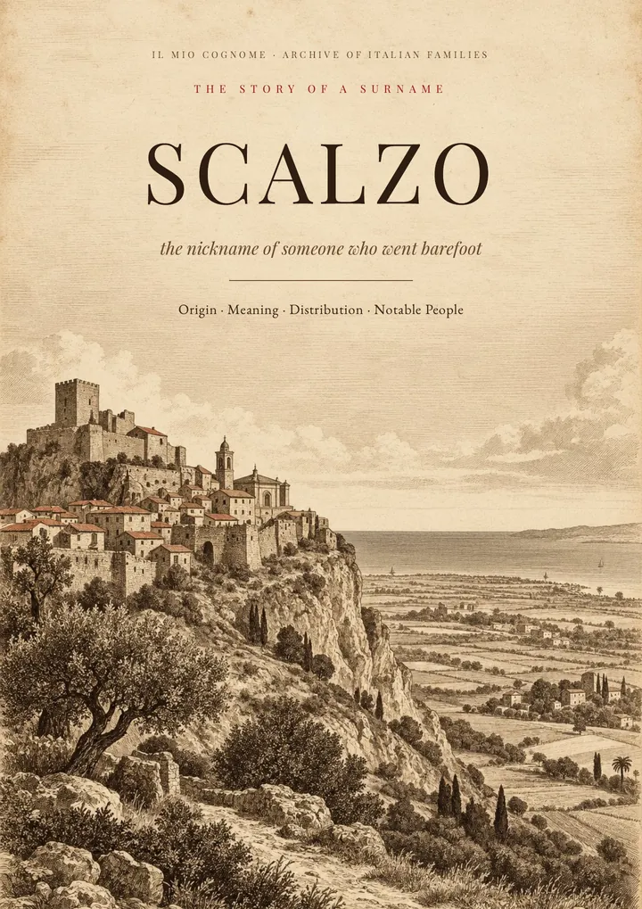 Cover of the PDF on the Scalzo surname