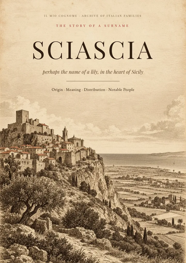 Cover of the PDF on the Sciascia surname