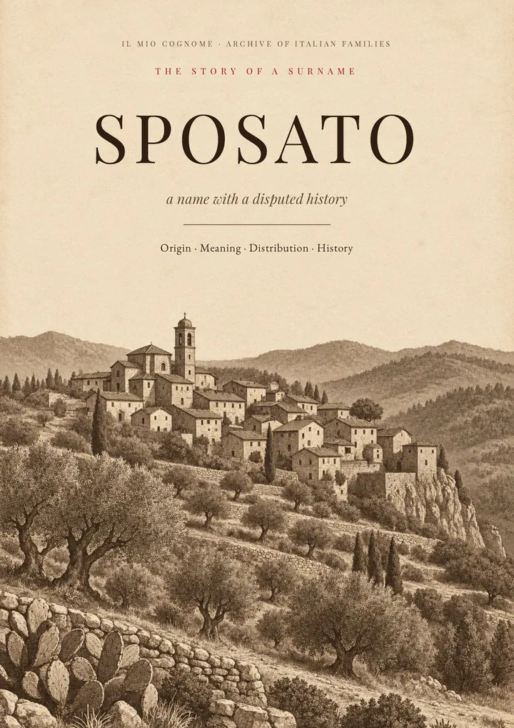Cover of the PDF The Story of the Sposato Surname