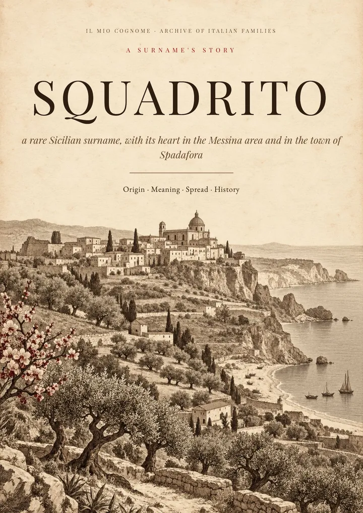 Cover of the PDF on the Squadrito surname