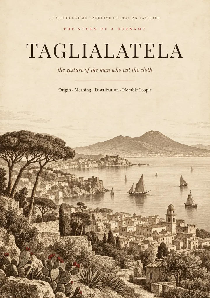 Cover of the PDF on the Taglialatela surname