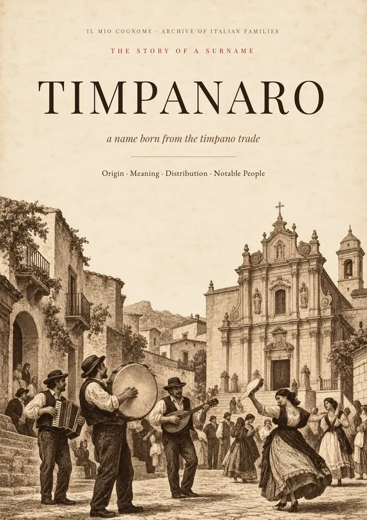 Cover of the PDF The Story of the Timpanaro Surname