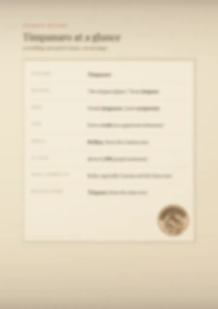 A blurred page from the PDF on the Timpanaro surname