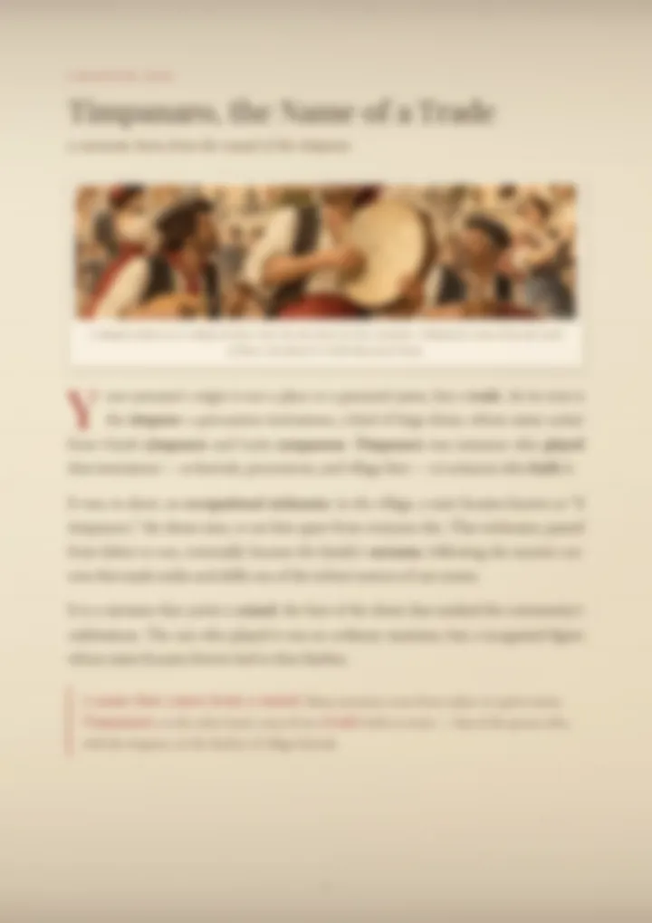 A blurred page from the PDF on the Timpanaro surname